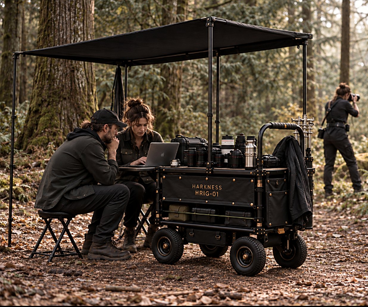 Concept: Series 01, black edition, at a forest shoot